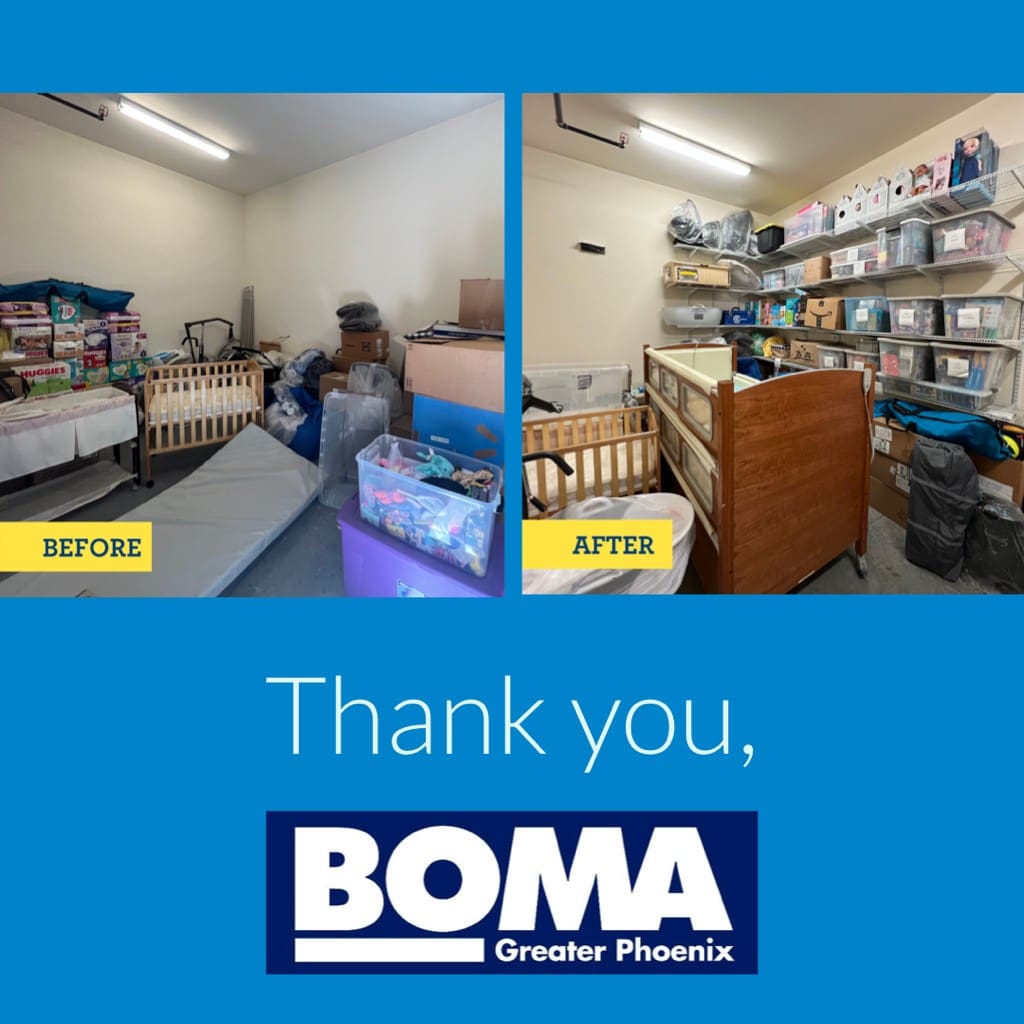 Before and After With BOMA – We are Incredibly Grateful for Their Organization Skills!