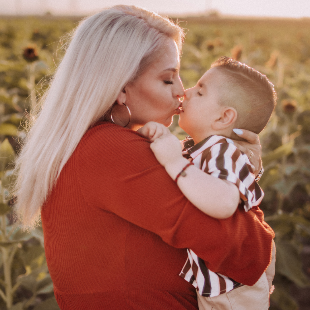 Mother and son Roxana and Roy