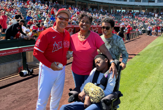Photo of family at Spring Training Game